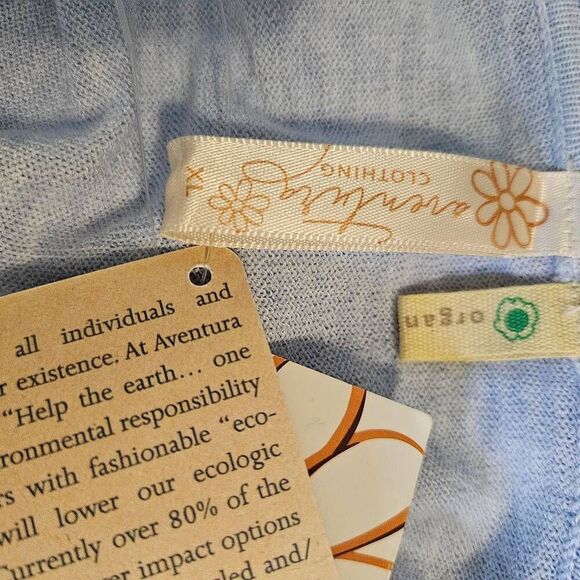 Aventura womens sweater, light blue cardigan.  XL NWT. #893 - Picture 3 of 5